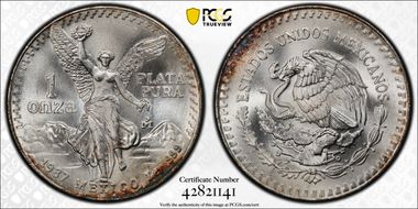 1987-Mo Onza Libertad Ag - DDO MS66