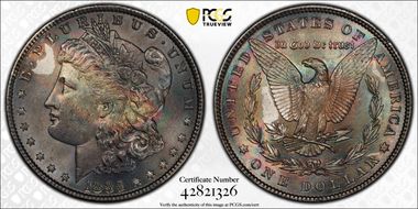 1885 $1 MS62