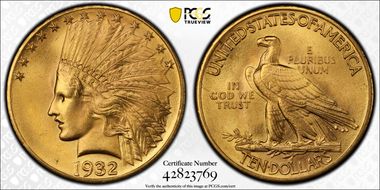 1932 $10 MS65+