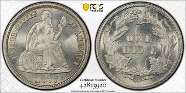 1877-CC 10C MS67