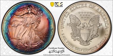 2003 $1 Silver Eagle MS68