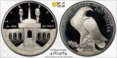 1984-S $1 Olympic PR68DCAM