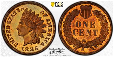 1886 1C Type 1 PR66RB