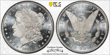 1884-CC $1 MS66PL