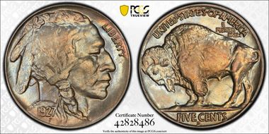 1927-S 5C MS65