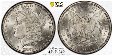 1883-CC $1 MS62