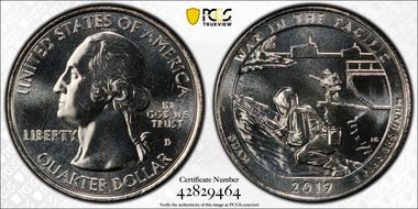 2019-D 25C War in the Pacific NP MS67