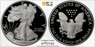 2006-W $1 Silver Eagle PR70DCAM