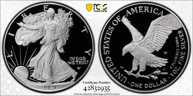 2021-W  $1 Silver Eagle - Type 2 First Strike PR69DCAM