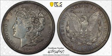 1921 $1 Morgan N1