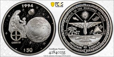 1994-S $50 Mythological Mother Earth PR70DCAM