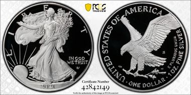 2021-S $1 Silver Eagle - Type 2 First Strike PR69DCAM