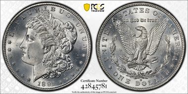 1891-S $1 MS62