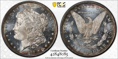 1884-O $1 MS64DMPL