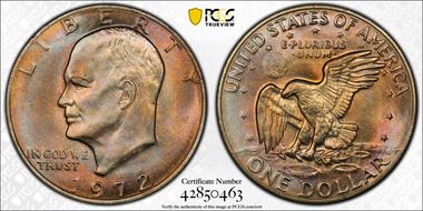 1972 $1 Type 3 MS65+