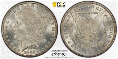 1880-CC $1 8/High 7 MS66