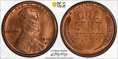 1915-D 1C MS65+ RD