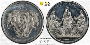 1876 WM Med. GW-932, Danish SP64