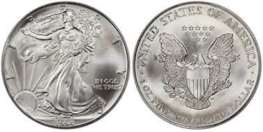 1994 $1 Silver Eagle MS67