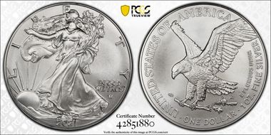2021 $1 Silver Eagle - Type 2 MS68