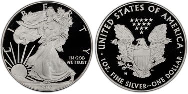 2010-W $1 Silver Eagle PR70DCAM