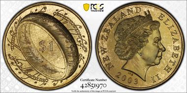 2003 $1 The One Ring MS65