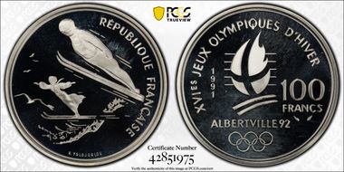 1991 100 Fr Ski Jumper PR67DCAM