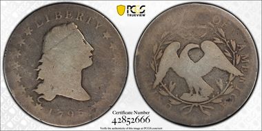 1795 $1 Flowing Hair, BB-21 FR2