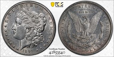 1891-S $1 AU50
