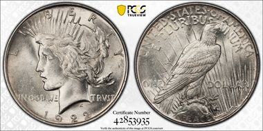 1922 $1 MS62