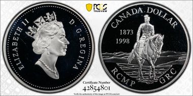 1998 S$1 125th Ann. R.C.M.P. PR66DCAM
