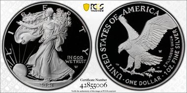2021-W  $1 Silver Eagle - Type 2 First Strike PR69DCAM