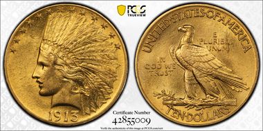 1913 $10 MS62