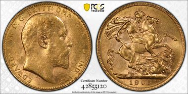 1905 Sov S-3969 MS62