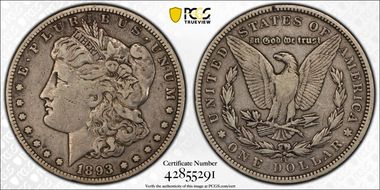 1893-CC $1 VF25