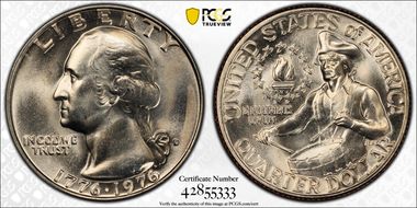 1976-D 25C Clad MS67