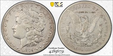 1879-S $1 VAM 77, Rev. of 1878 N1