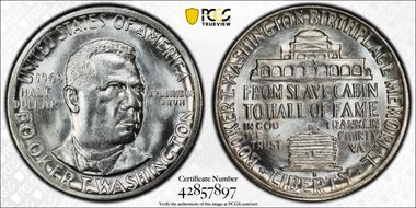 1949-S 50C Booker T. Washington MS66+