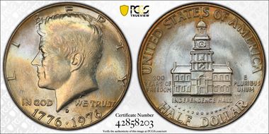 1976-D 50C Clad MS65