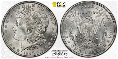 1888 $1 MS66+