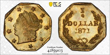 1871 G25C BG-714 MS66