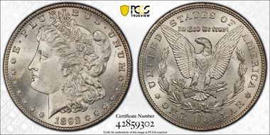 1892-CC $1 MS62