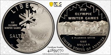 2002-P $1 Olympics-Salt Lake City PR69DCAM