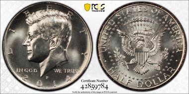 2014-P 50C 50th Anniversary Unc Set SP67