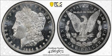1884-CC $1 MS64DMPL
