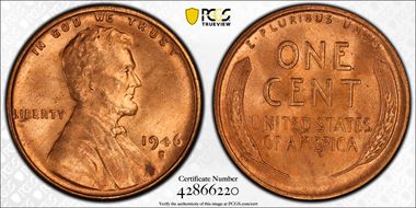 1946-S 1C Inverted MM FS-501 MS65RD