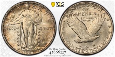 1929 25C MS63FH