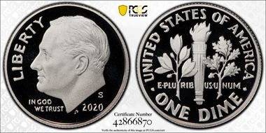 2020-S 10C Silver Limited Edition Proof Set PR70DCAM