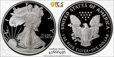 2006-W $1 Eagle-20th Anniversary PR70DCAM