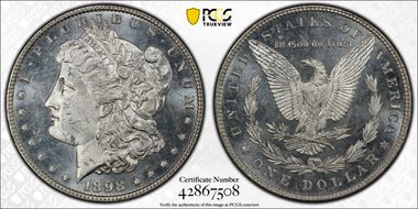 1898 $1 MS64PL